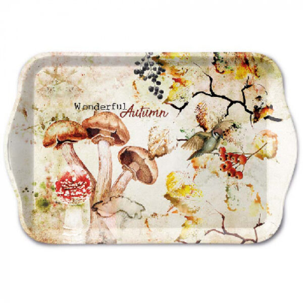 Ambiente Dienblad Melamine Wonderful Autumn 13x21cm