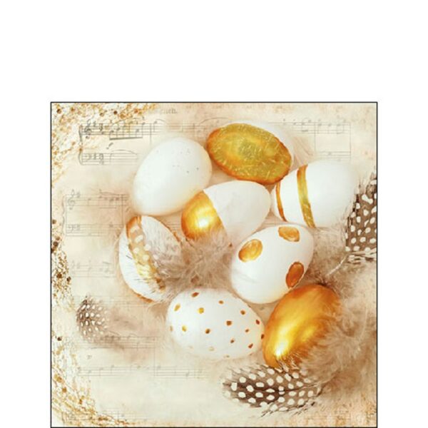 Ambiente Servetten 25x25cm Golden Eggs