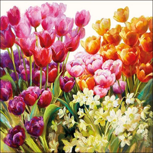 Ambiente Servetten 33x33cm Tulips 20 Stuks