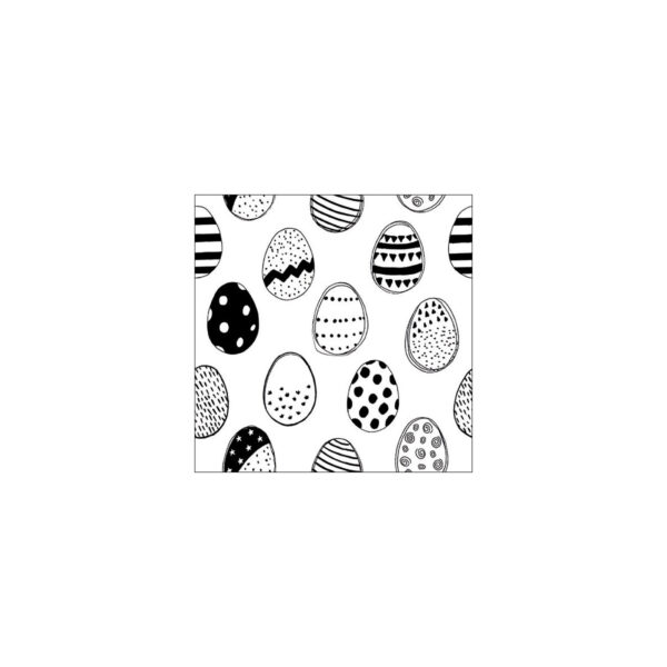 Ambiente Servetten Easter Eggs All Over Black 33x33cm