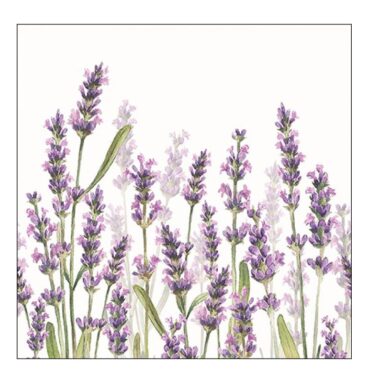 Ambiente Servetten Lavender Shades White 25x25cm