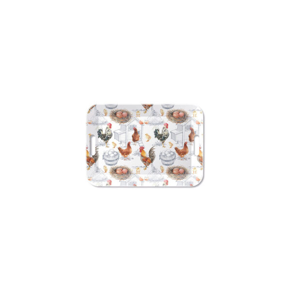 Ambiente Tray Melamine Chicken Farm 33x47cm