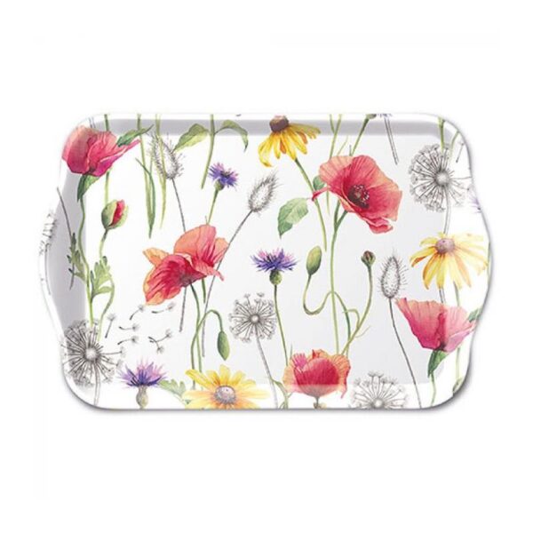 Ambiente Tray Melamine Poppy Meadow 13x21cm