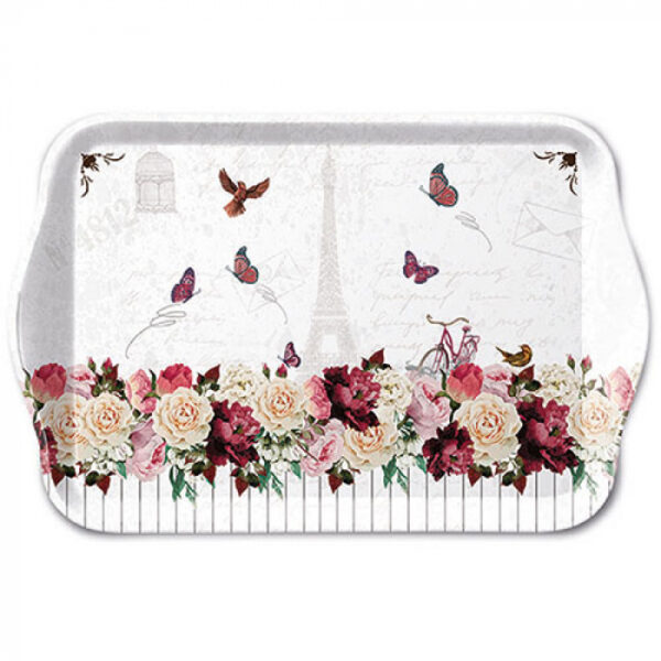 Ambiente Tray Melamine Romantic Paris 13x21cm