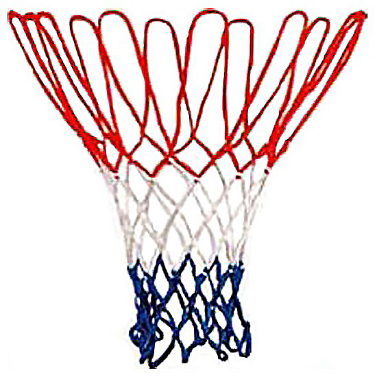 Basketbalnet Rood/wit/blauw