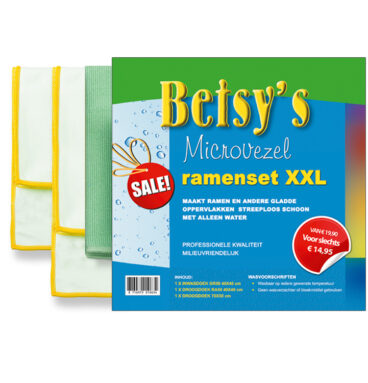 Betsy&apos;s Microvezel 3-delige Ramenset XXL Groen