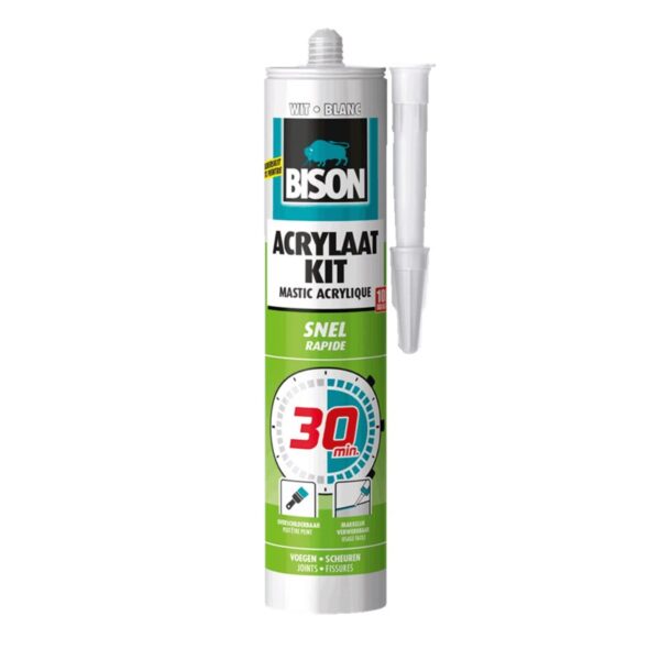 Bison Acrylaatkit 30 Minuten 310 Ml WIT