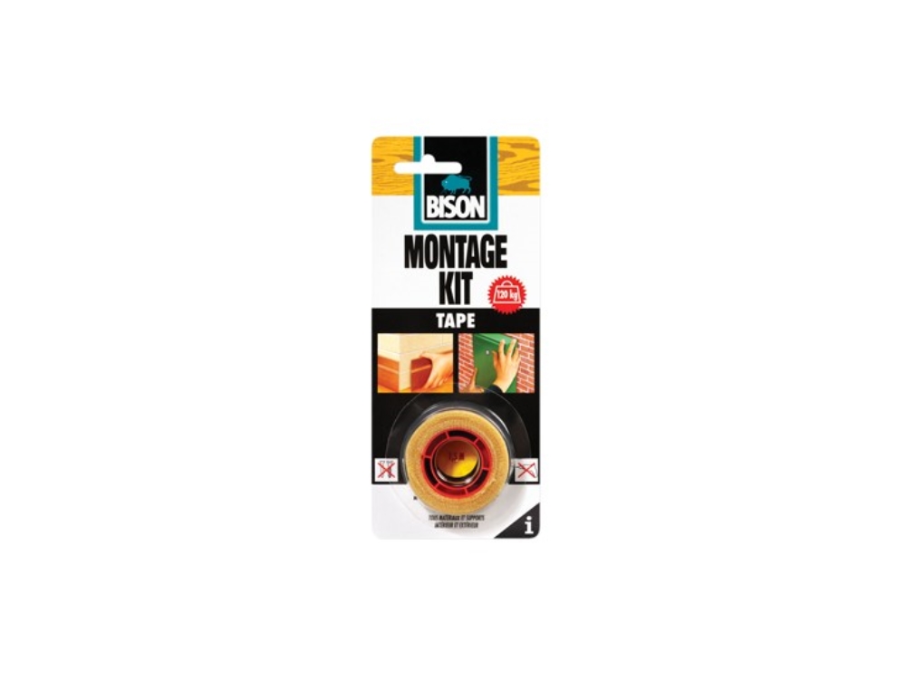 Bison Montagekit Direct Grip Tape 1.5m X 19mm