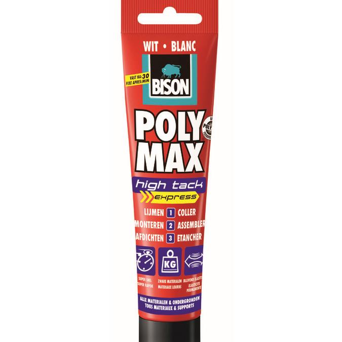 Bison PolyMax High Tack Express Wit 165gr.