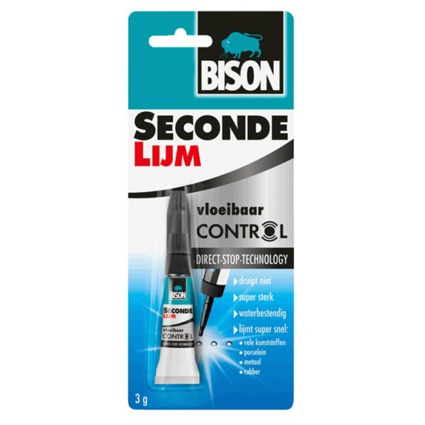 Bison Secondelijm Vloeibaar Control 3 Gram