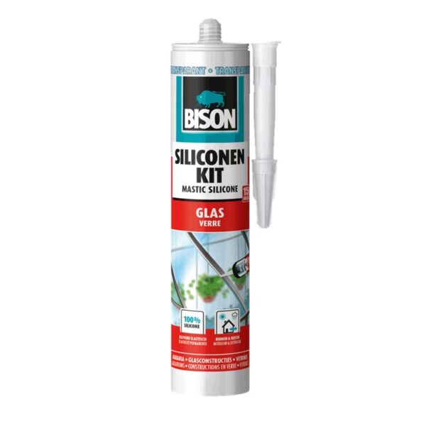 Bison Siliconenkit Glas 310 Ml