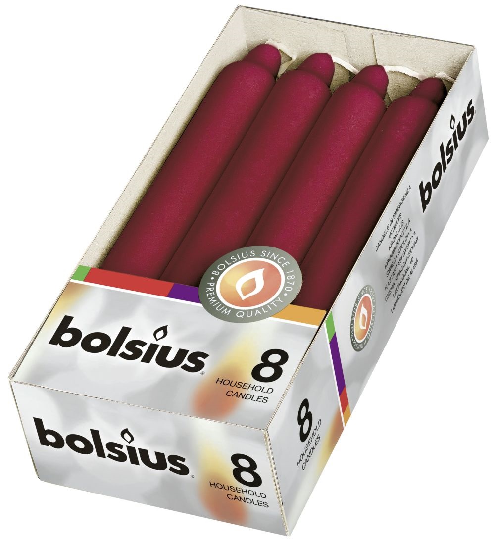 Bolsius Dinerkaars 180/21mm Doos A 8 WIJ