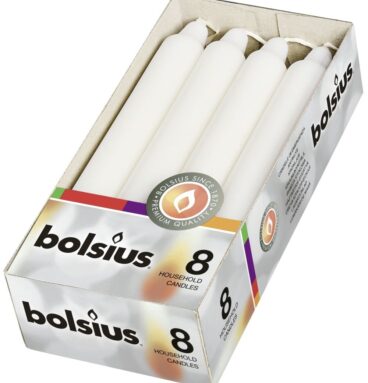 Bolsius Dinerkaars 180/21mm Doos A 8 Wit