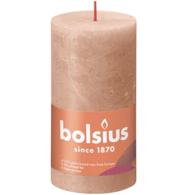 Bolsius Rustiek Stompkaars 130/68 Creamy Caramel - Romig Karame