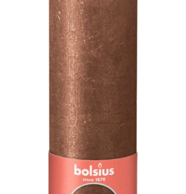 Bolsius Rustiek Stompkaars 190/68 Shimmer Copper