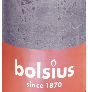 Bolsius Rustiek Stompkaars Shine Collection 100/50 Frosted Lavender-Bevroren