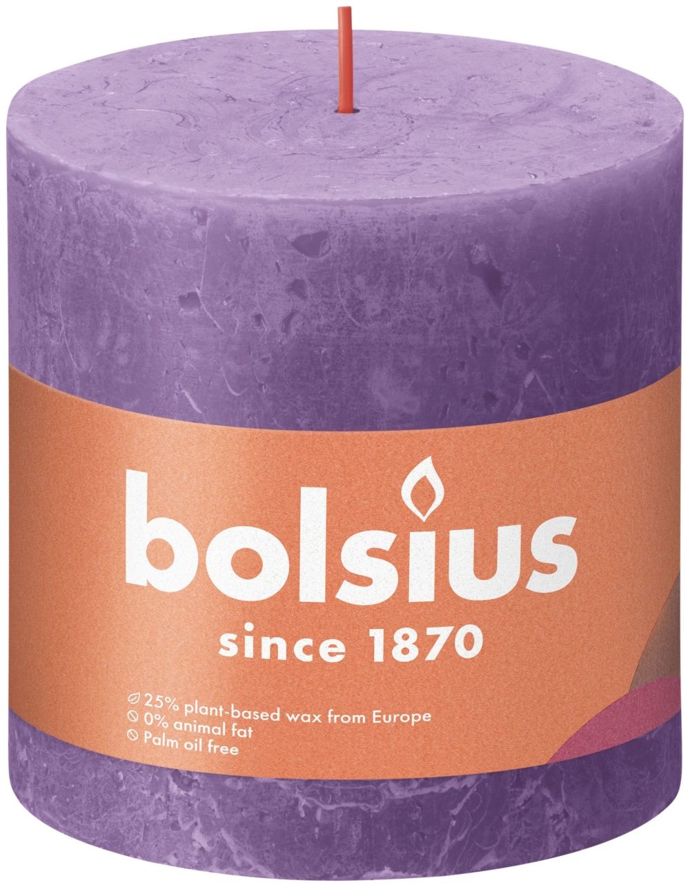 Bolsius Shine Collection Rustiek Stompkaars 100/100 Vibrant Violet ( Helder