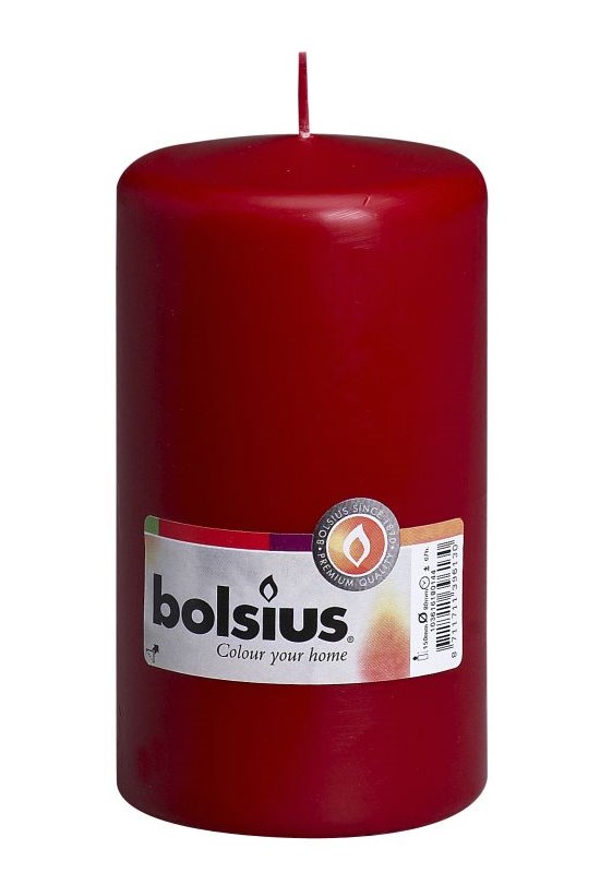 Bolsius Stompkaars 150/80mm Wijnrood