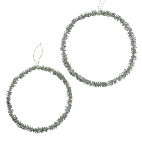 Boltze Home Decohanger Rumba Cirkel Set A 2 Glitter Groen Dia 27-en 33cm