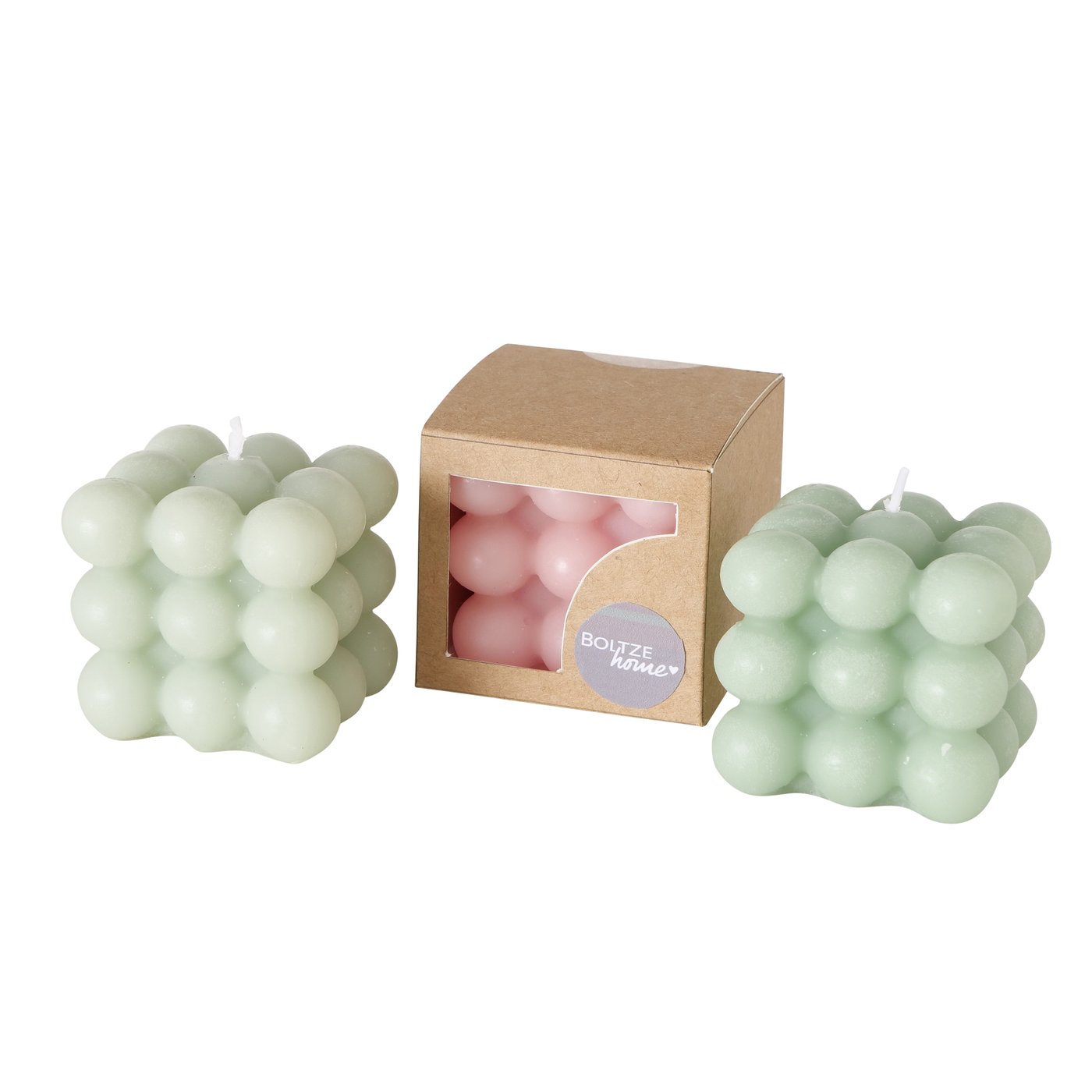 Boltze Home Kaars Kubus Met Bobbels 5