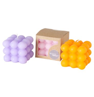 Boltze Home Kaars Kubus Met Bobbels 5