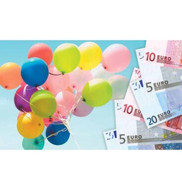 Cadeau-enveloppen Geld/ballonnen Pak A 10 Stuks