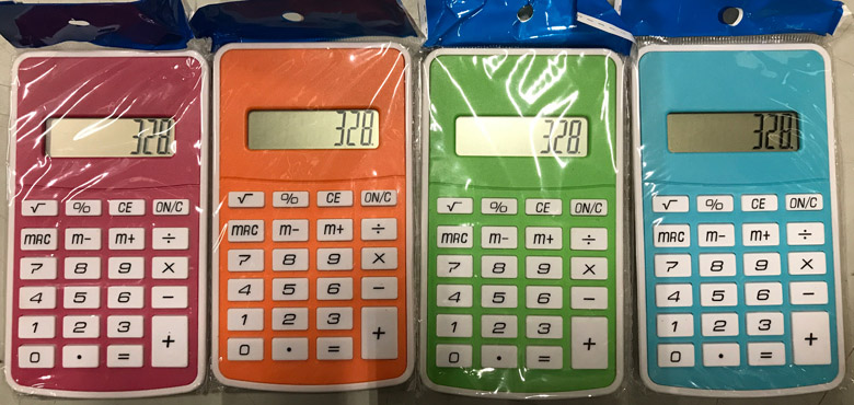 Calculator Rekenmachine 8 Digit 12x7x0