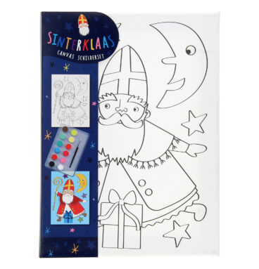 Canvas Schilderset Sinterklaas 18x25cm