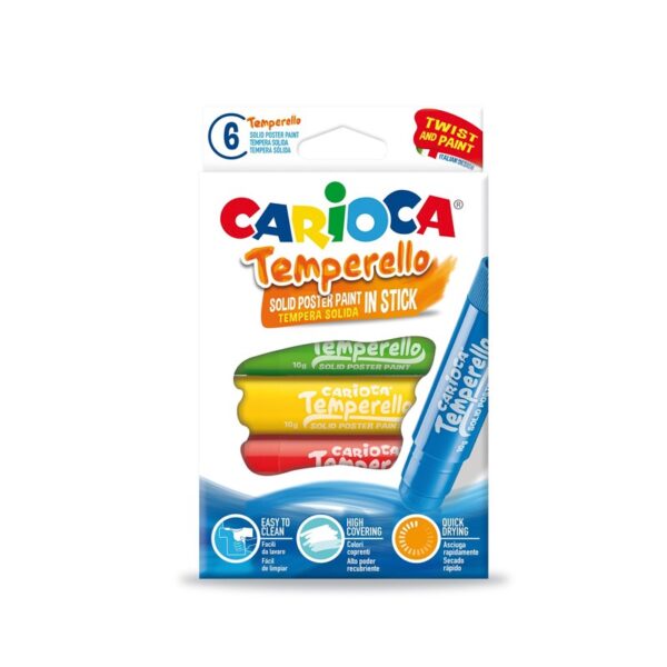 Carioca Temperello 6 Plakkaatverfsticks