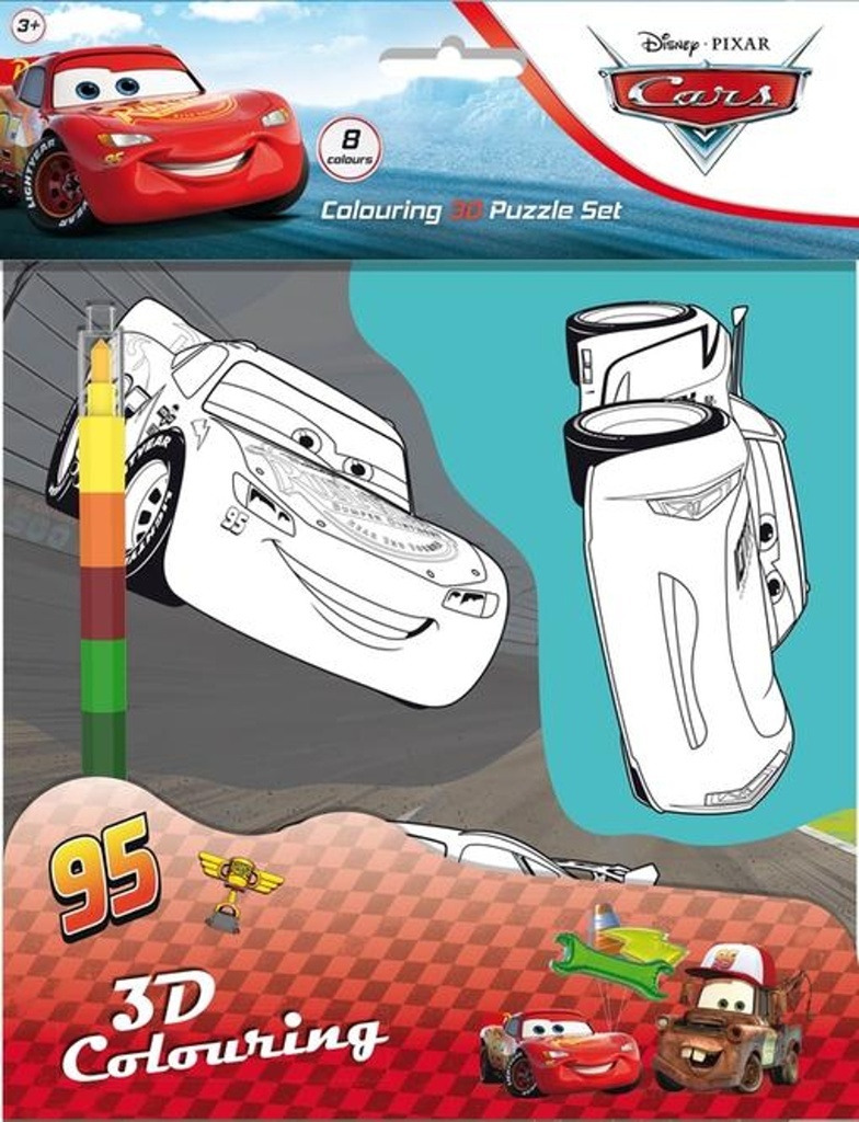 Cars 3D Kleuren Met 8-kleurige Stift