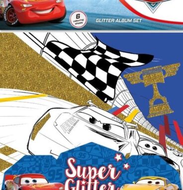 Cars Set A 6 Glitter Kleurplaten 21