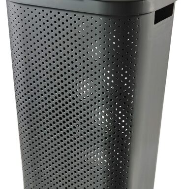 Curver Infinity Dots Wasbox Recycled 60 Liter Antraciet 44x35x60cm