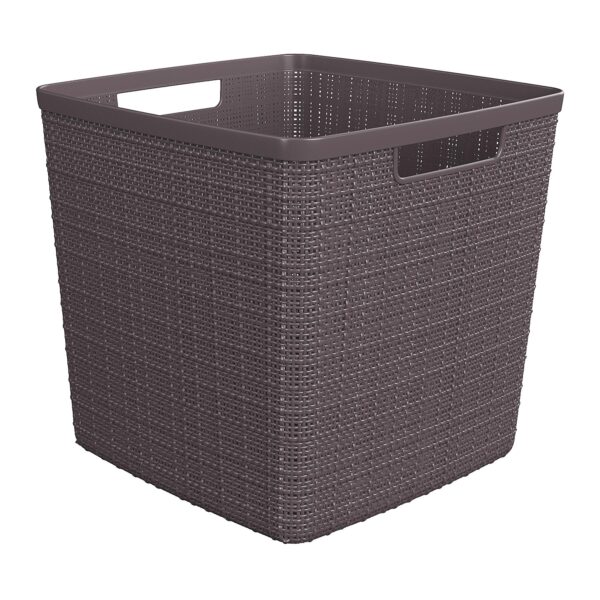 Curver Jute Mandje Cube 17 Liter Peppercorn 28x28x27cm