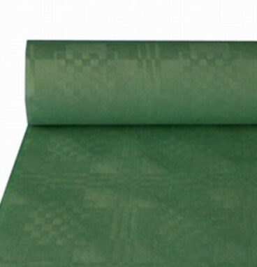 Damast Tafelkleed Papier ROL118cmx8m Donker-groen