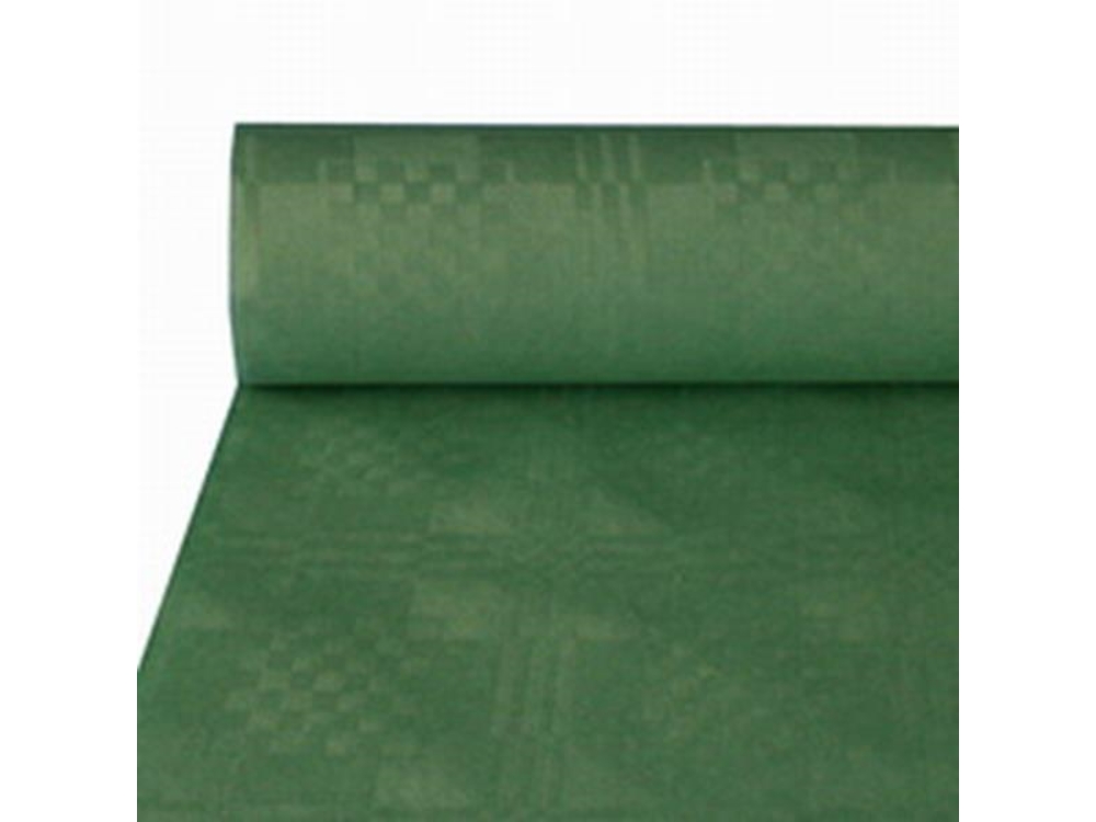 Damast Tafelkleed Papier ROL118cmx8m Donker-groen