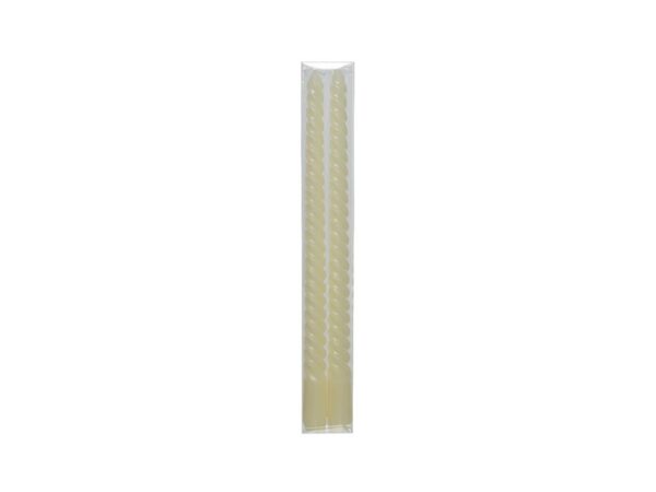 Decoris Kaars Wax Ø2.15-H30cm Pak A 2 Stuks Crème