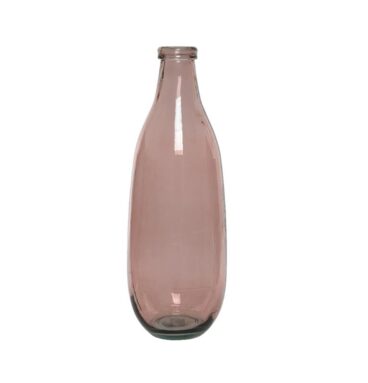 Decoris Vaas Recycled Glas Ø15-H40cm Roze