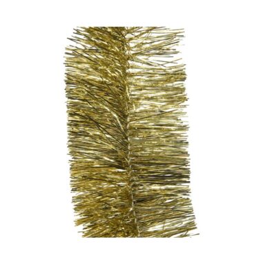 Decoris everlands kunstkerstboom Guirlande Tinsel Glans 7.5cm X 270cm Goud