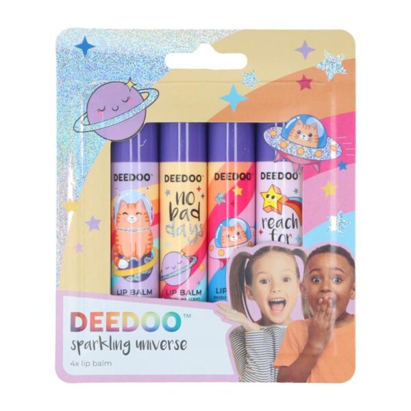 DeeDoo Kids Sparkling Universe Lipbalsem Giftset 4x2.8gr