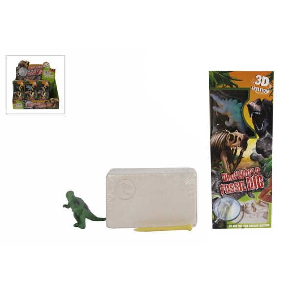 DinoWorld Fossiel Hakken Met Extra Dinosaurus Figuur