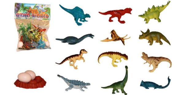 Dino&apos;s Met Accessoires In Zak 17-delig 23x19x6cm