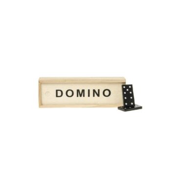 Domino Spel In Houten Doosje 15x5x3cm