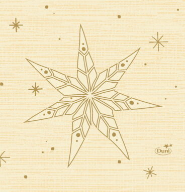Duni Servetten Star Stories Cream 24x24cm