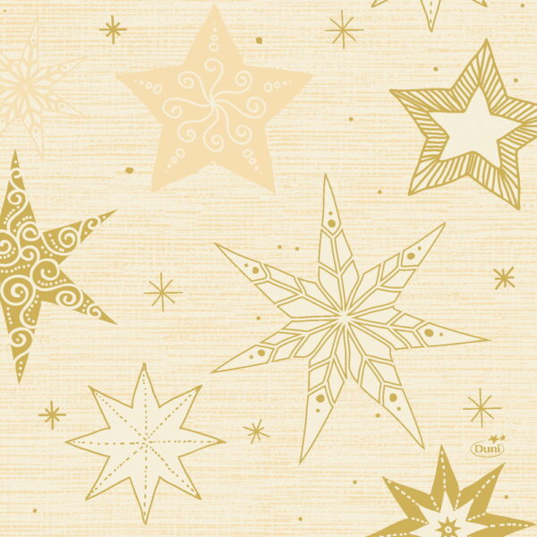 Duni Servetten Star Stories Cream 33x33cm