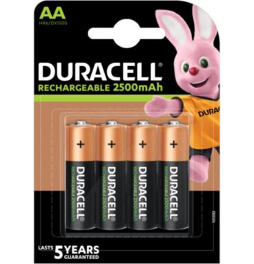Duracell OPLAADBARE Batterijen 4x AA DX1500/HR6 2500 MAH 1