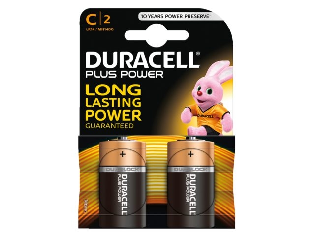 Duracell Plus Batterijen R14 C Kaart A 2stuks