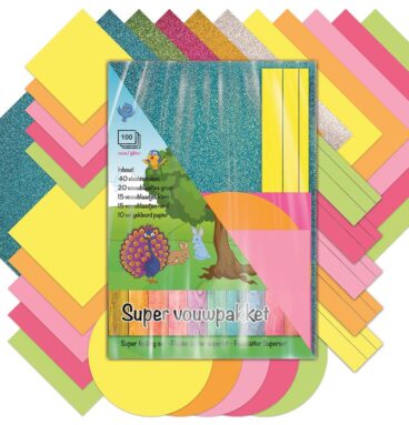 Dutch Crafts Super Vouwpakket 100-delig Neon/glitter