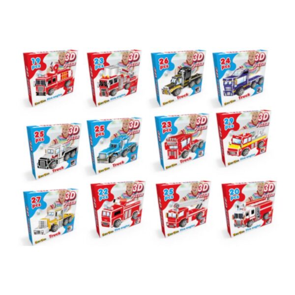 Eddy Toys 3D Puzzel Vrachtwagen 11x5.8x6