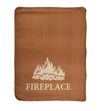 Esschert Design Fleeceplaid "Fireplace" 130x180cm