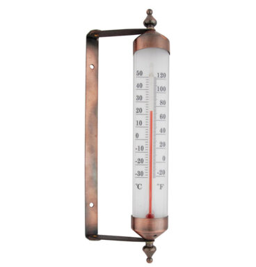 Esschert Design Kozijnthermometer 8x5x25cm Staal